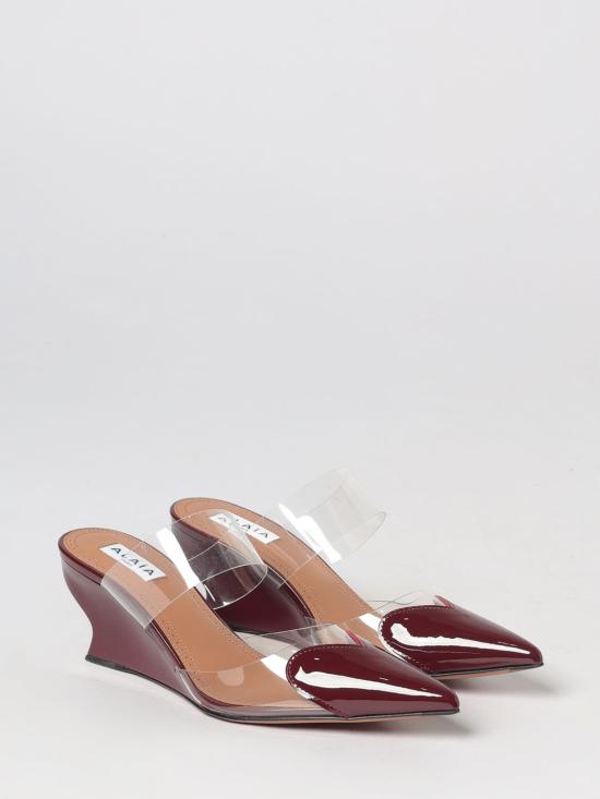 26FW 알라이아 힐/펌프스 AA3M3013CK150 325 Burgundy - ALAIA