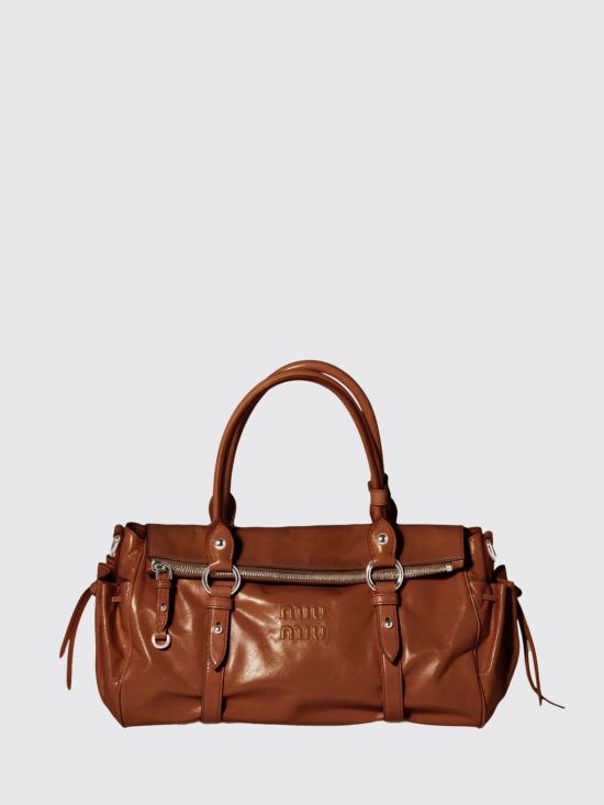 26FW 미우미우 토트백 5BA328VOOO2A44 F0BW5 Brown