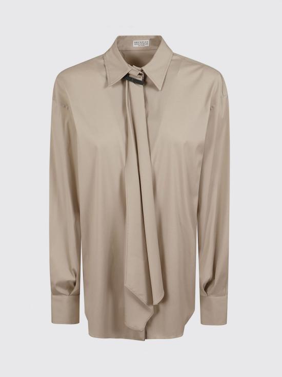 26FW 브루넬로 쿠치넬리 셔츠 M0091M2F06 CXR65 Beige - BRUNELLO CUCINELLI