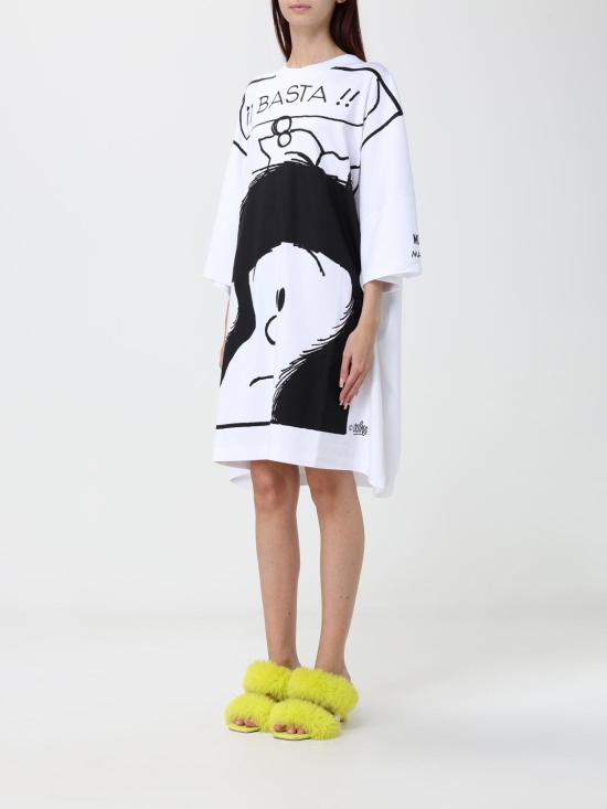 26FW 모스키노 롱 원피스 04465442 1001 White - MOSCHINO