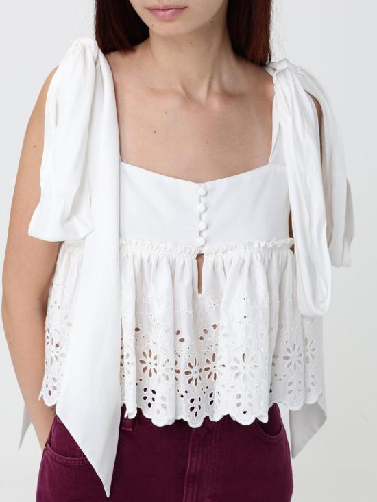 26FW 끌로에 탑 CH26AHT46053 107 White - CHLOE