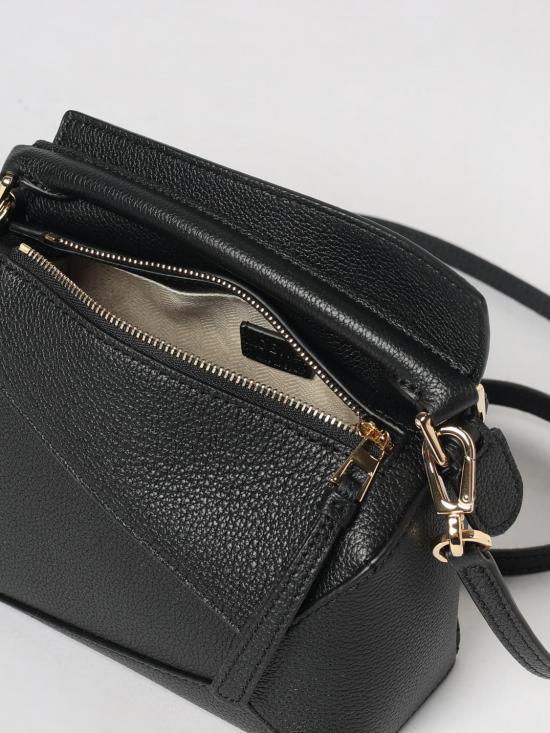 26FW 로에베 소프트 그레인드 카프스킨 미니 퍼즐 엣지백 A510P88X60 1100 Black - LOEWE