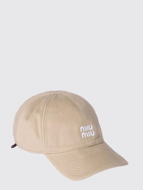 26FW 미우미우 플리스 베이스볼 캡 5HC3692CR1 F0D2X Beige