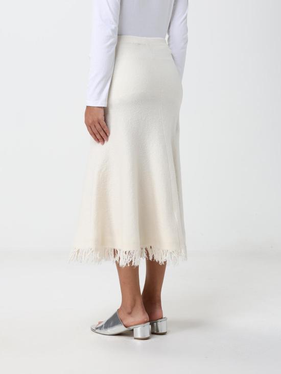 26FW 보테가베네타 스커트 873882V6LL0 9071 White - BOTTEGA VENETA