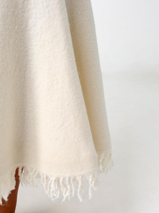 26FW 보테가베네타 스커트 873882V6LL0 9071 White - BOTTEGA VENETA