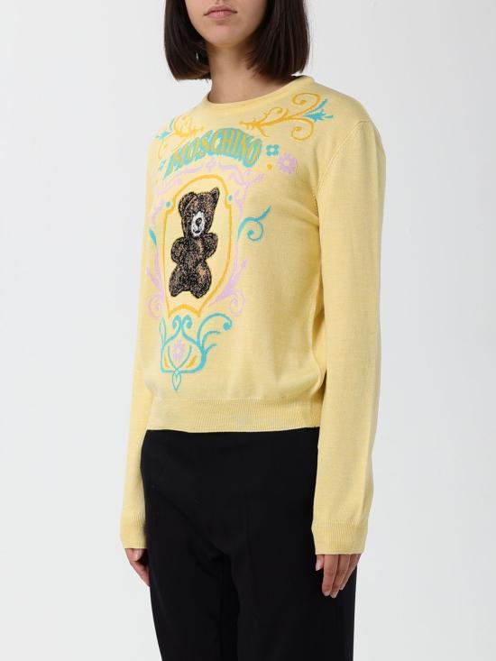 26FW 모스키노 스웨터 09345401 1025 Yellow - MOSCHINO
