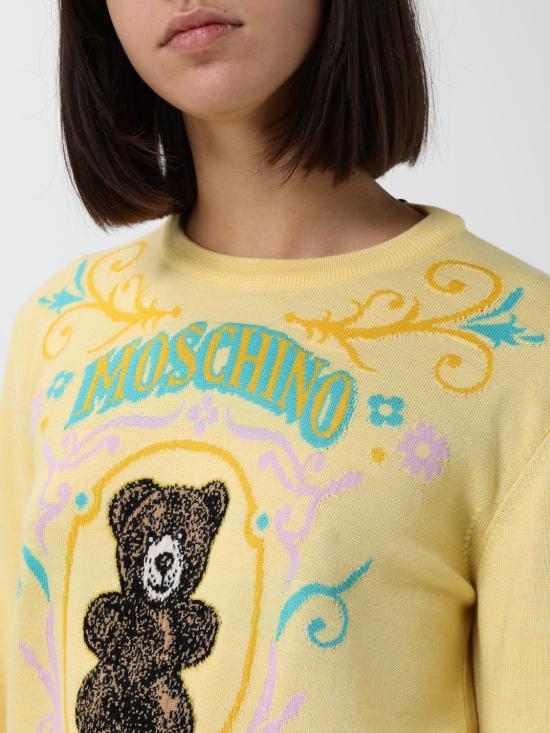 26FW 모스키노 스웨터 09345401 1025 Yellow - MOSCHINO