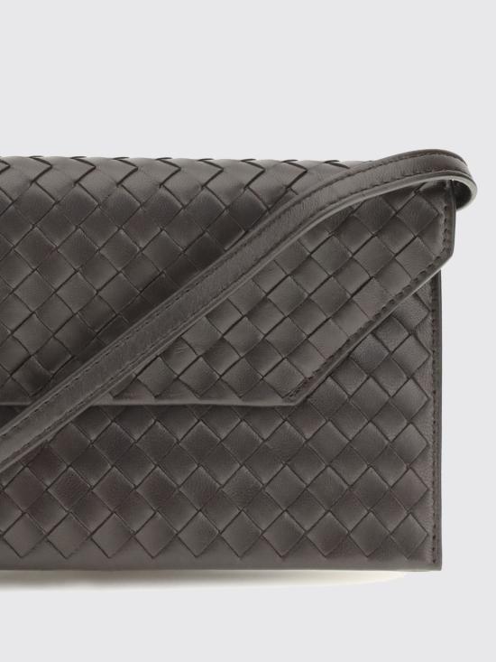 26FW 보테가베네타 인트레치아토 피콜로 엔벨로프 파우치 A0067TV0HW4 2094 Coffee - BOTTEGA VENETA
