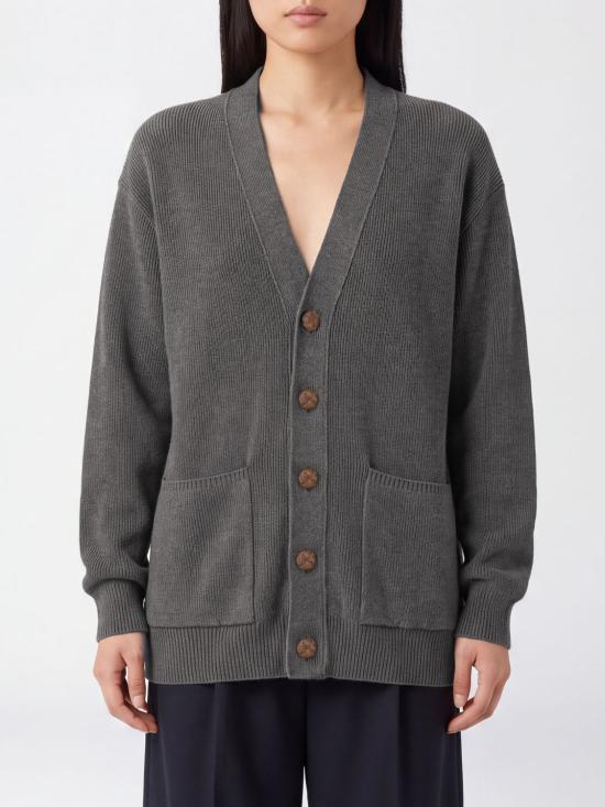 26FW 골든구스 코튼 버튼 가디건 GWP00950P00066260304 Grey