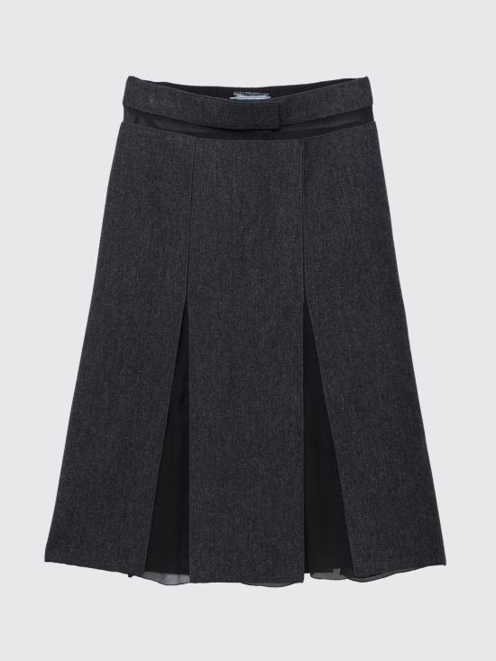 26FW 프라다 스커트 P10B011H4 F0480 Grey