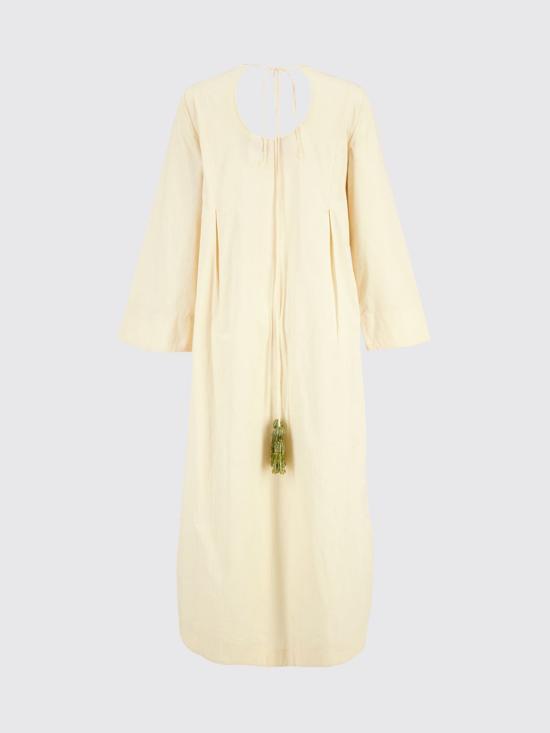 26FW 라 더블제이 롱 원피스 DRE1109COT082SOLID PI02 Ivory - LA DOUBLEJ