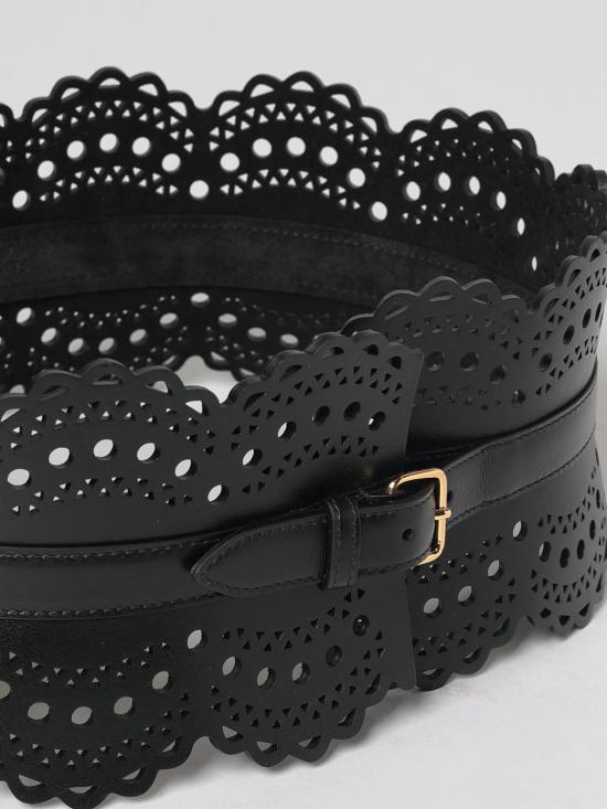 26FW 알라이아 레귤러 벨트 AA1C082GI251 999 Black - ALAIA