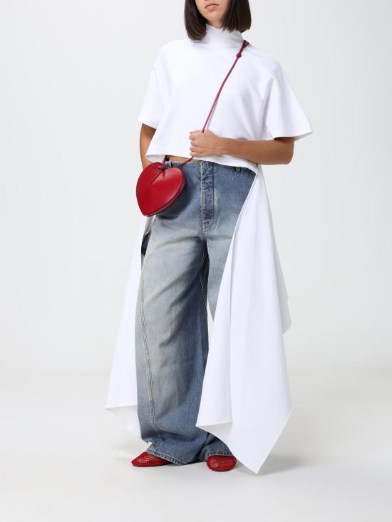 26FW 알라이아 탑 AA9I0031J095D 000 White - ALAIA