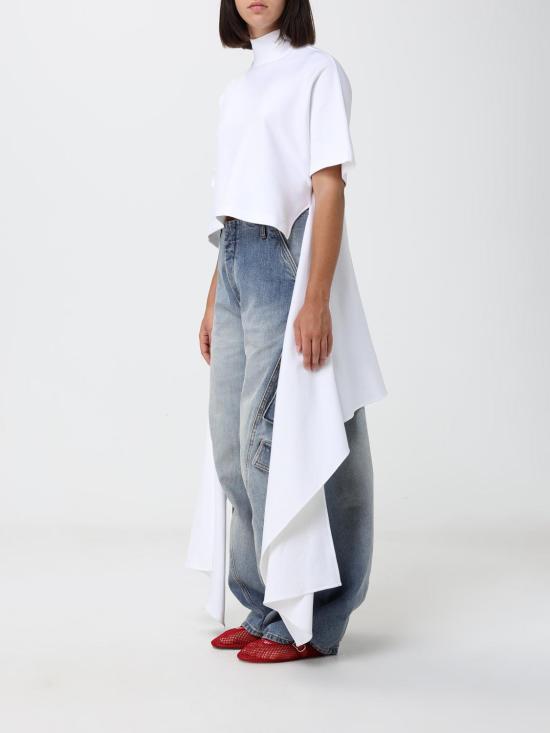 26FW 알라이아 탑 AA9I0031J095D 000 White - ALAIA