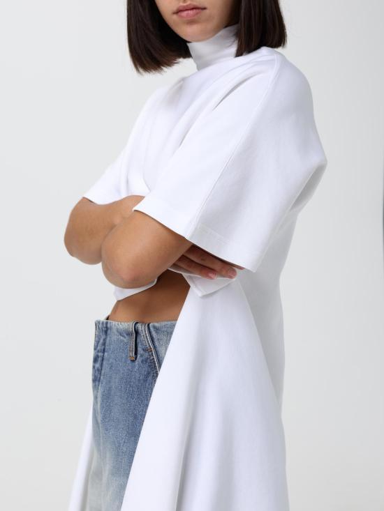 26FW 알라이아 탑 AA9I0031J095D 000 White - ALAIA