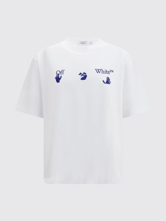 26FW 오프화이트 반팔 티셔츠 OMAA120F26JER01810 100 White - OFF WHITE