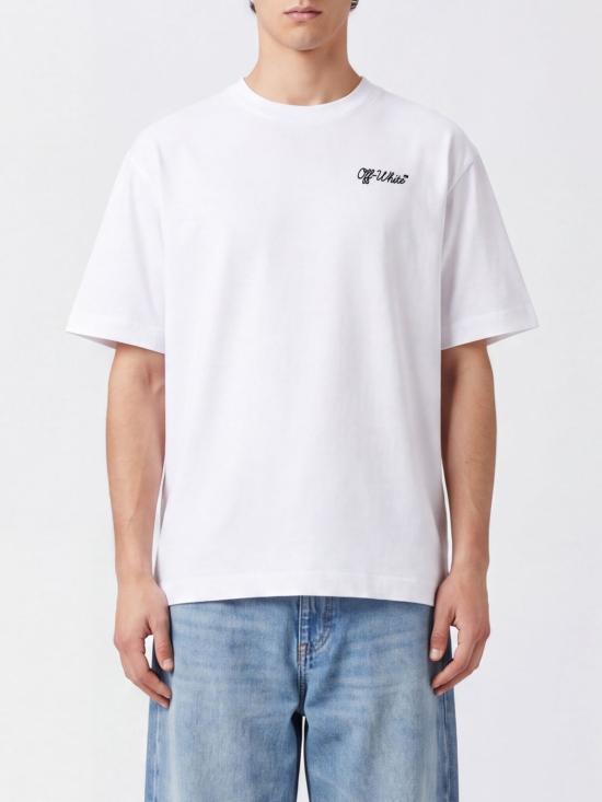 26FW 오프화이트 반팔 티셔츠 OMAA120F26JER00510 100 White