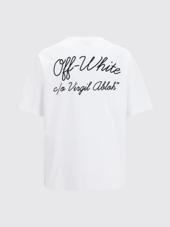 26FW 오프화이트 반팔 티셔츠 OMAA120F26JER00510 100 White - OFF WHITE