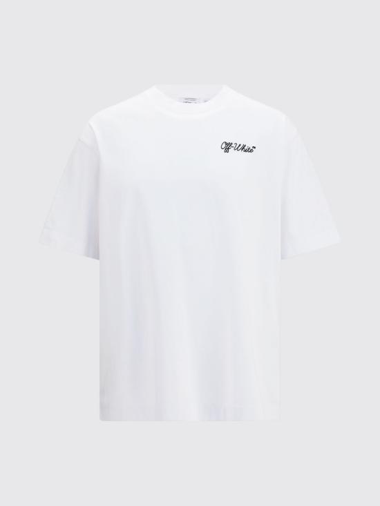26FW 오프화이트 반팔 티셔츠 OMAA120F26JER00510 100 White - OFF WHITE