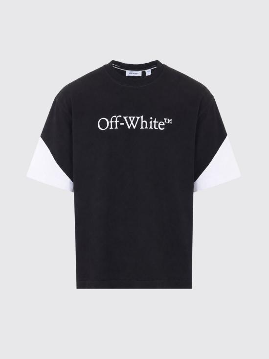 26FW 오프화이트 반팔 티셔츠 OMAA120F26JER01D 100 Black - OFF WHITE