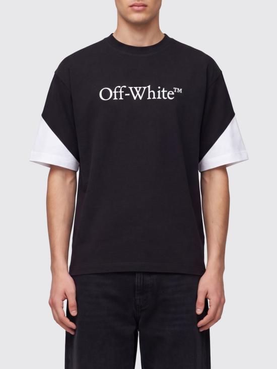 26FW 오프화이트 반팔 티셔츠 OMAA120F26JER01D 100 Black