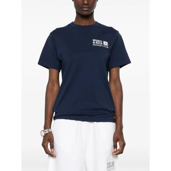26FW 스포티앤리치 폴로 티셔츠 TO11975431BL DKNAV NAVY - SPORTY & RICH