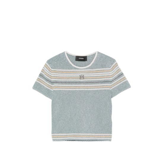 26SS 아미리 폴로 티셔츠 AWTOKN1036 STEEL BLUE