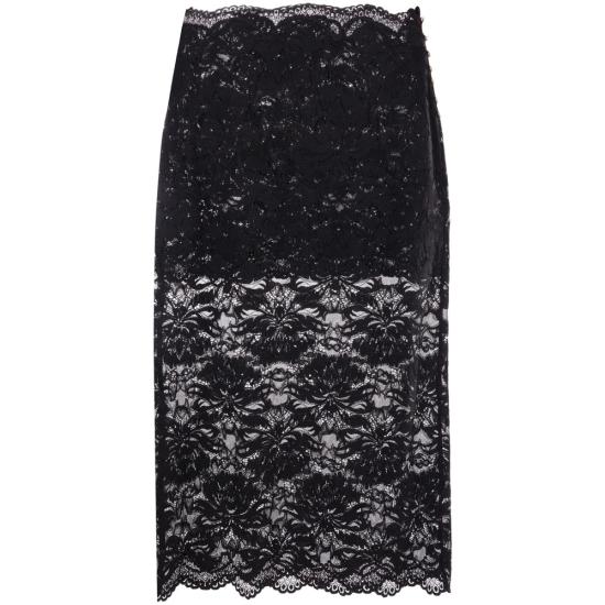 26FW 파코라반 스커트 24AJJU598 PA0170 P001 BLACK