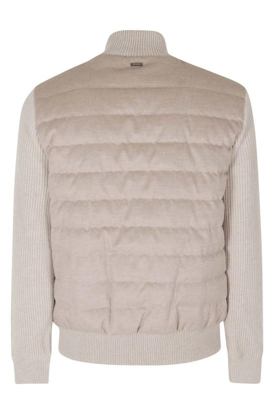 26FW 에르노 하이칼라 퀼티드 니트 가디건 PI00121UR 12934 099 Grey - HERNO