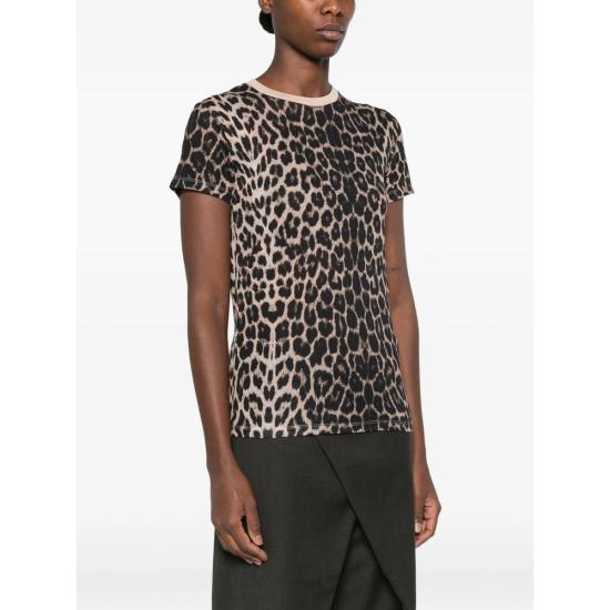26FW 베이스레인지 폴로 티셔츠 TTTS CI TEE SHIRT LEOPA MULTICOLOR - BASERANGE