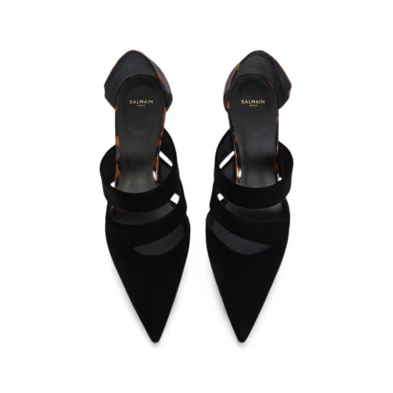 26FW 발망 힐/펌프스 HN0UA302 TNVA EKS BLACK - BALMAIN