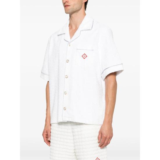 26FW 카사블랑카 셔츠 PF26 SH 085 03 WHITE - CASABLANCA