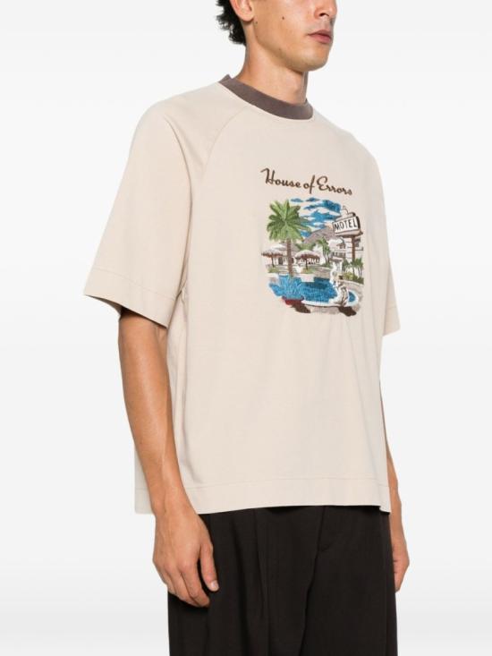 26FW 하우스 오브 에러스 반팔 티셔츠 HEFW26TT010120269 Neutrals - HOUSE OF ERRORS