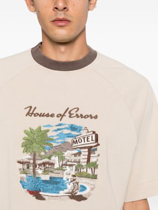 26FW 하우스 오브 에러스 반팔 티셔츠 HEFW26TT010120269 Neutrals - HOUSE OF ERRORS