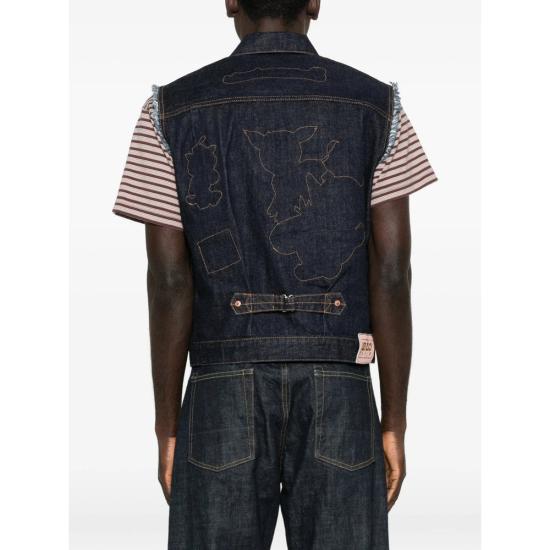 26SS 겐조 몽키 핏 쇼츠 FG55DV0076U1 DM BLUE - KENZO