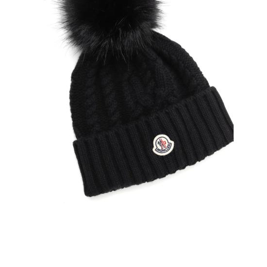 26FW 몽클레어 비니 M4506 3B000 41 999 BLACK - MONCLER