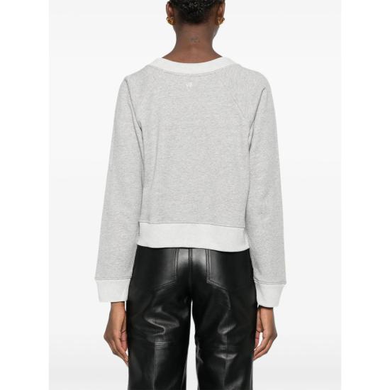 26FW 빅토리아 베컴 긴팔 티셔츠 1326JSS007532B GREYM BLACK - VICTORIA BECKHAM