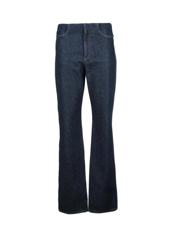 25FW 스포트막스 데님 클래식 핏 다크  진, 플레어 밑단 및 5포켓 디자인