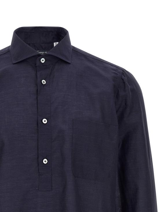  피나모레 셔츠 LDP605810 NAVY - FINAMORE