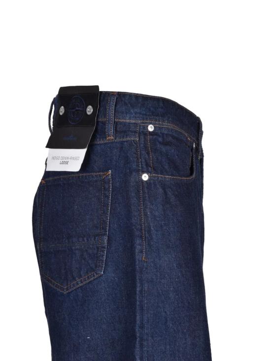 25FW 스톤 아일랜드 데님 인디고  워싱 처리된 릴렉스핏  진 - STONE ISLAND