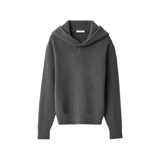 26FW 르메르 후드 티셔츠 PO0043 LK1062 BK502 GRAY