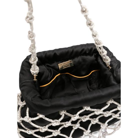 25FW 로산티카 클러치/파우치 B18079 BONBON NOD CRYST BLACK - ROSANTICA