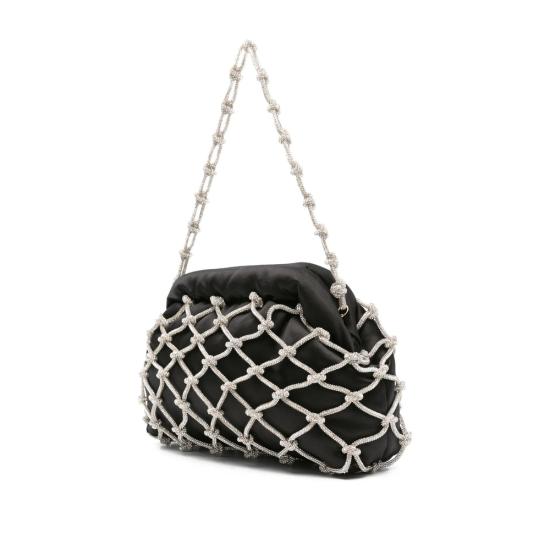 25FW 로산티카 클러치/파우치 B18079 BONBON NOD CRYST BLACK - ROSANTICA