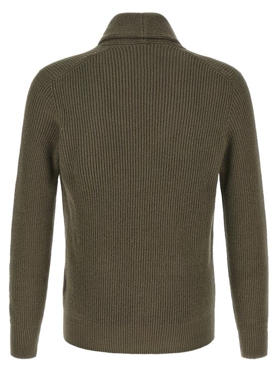  브루넬로 쿠치넬리 가디건 LDMNI709706C9758 OLIVE GREEN - BRUNELLO CUCINELLI