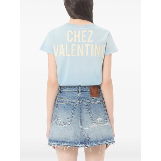26SS 발렌티노 가라바니 폴로 티셔츠 8B3MG24Y9GL C5Q BLUE - VALENTINO GARAVANI