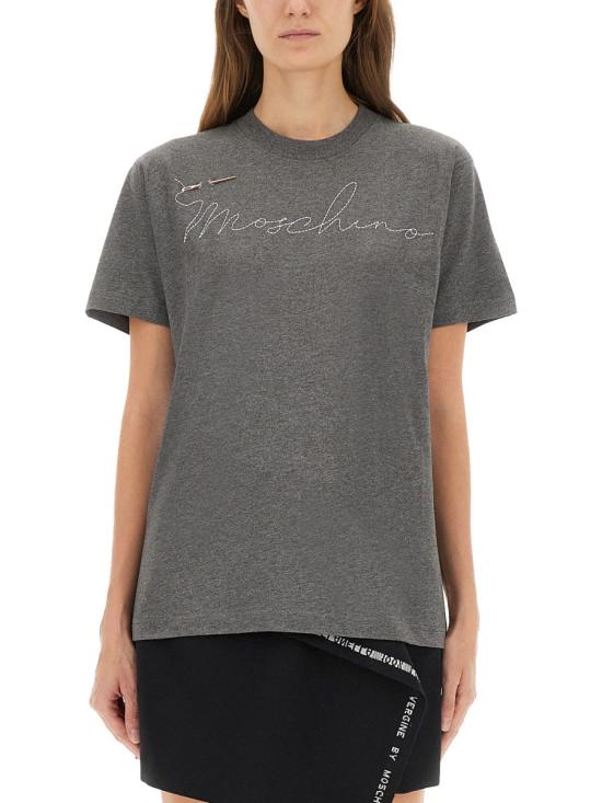 25FW 모스키노 탑 07105441 1499 GRAY - MOSCHINO
