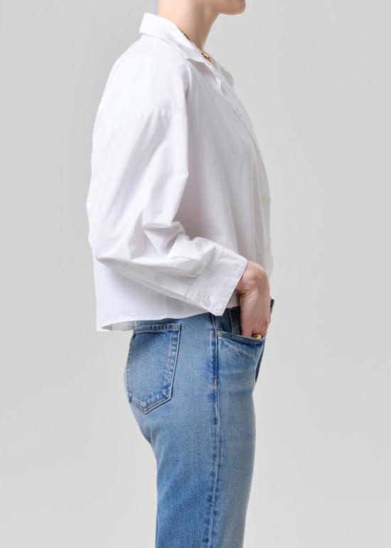  씨오에이치 블라우스 Coh Petit Ami Poplin Shirt Optic White - COH