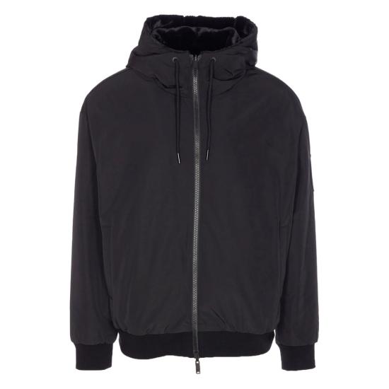 26FW 무스너클 롤랜드 리버시블 버니 자켓 M35MS623 292 BLACK