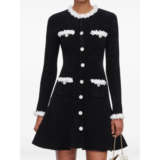 26FW 셀프 포트레이트 원피스 AW26 099S B BLACK