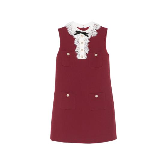 26FW 셀프 포트레이트 원피스 PF26 001SB BU BURGU RED